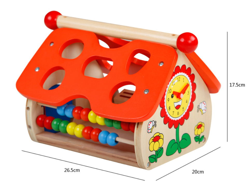 CASA EDUCATIVA JUEGO DE ENCAJE DE MADERA MONTESSORI - 7