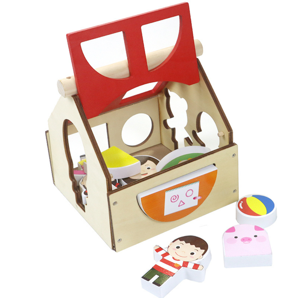 CASA JUEGO DE ENCAJE DIDACTICO DE MADERA MONTESSORI - 5