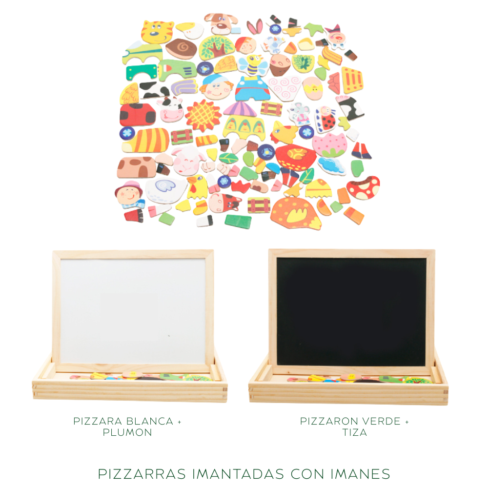 PIZARRA EDUCATIVA CON MAGNETICOS MONTESSORI - 5
