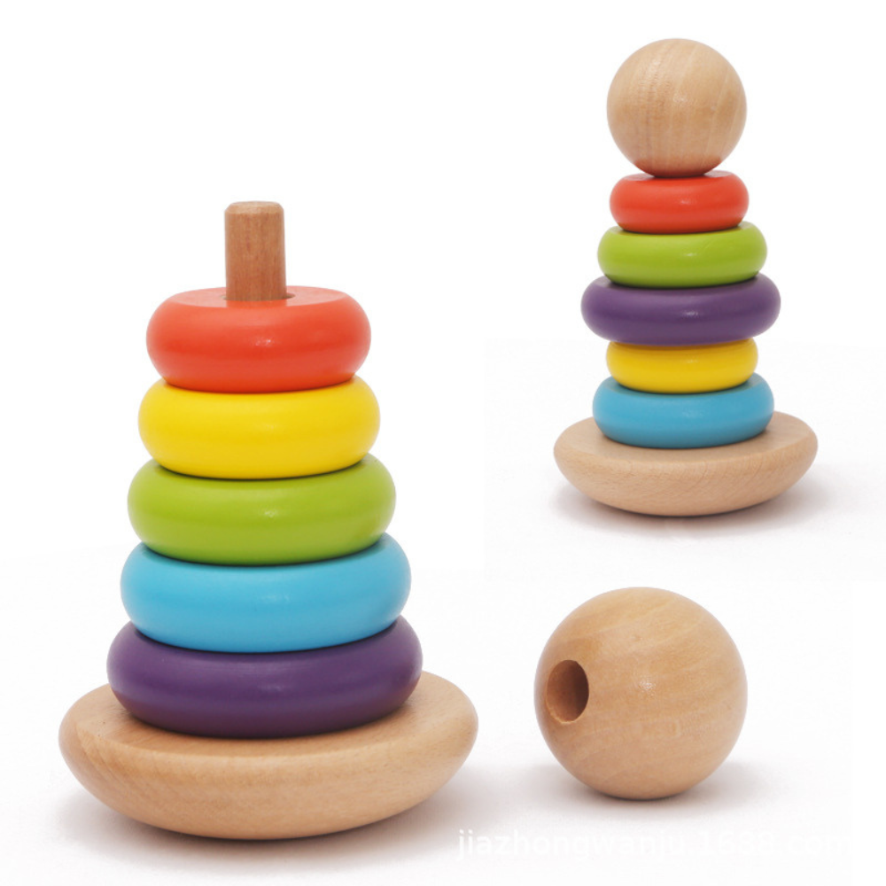 SET DIDACTICO JIRAFA DE MADERA MONTESSORI - 2