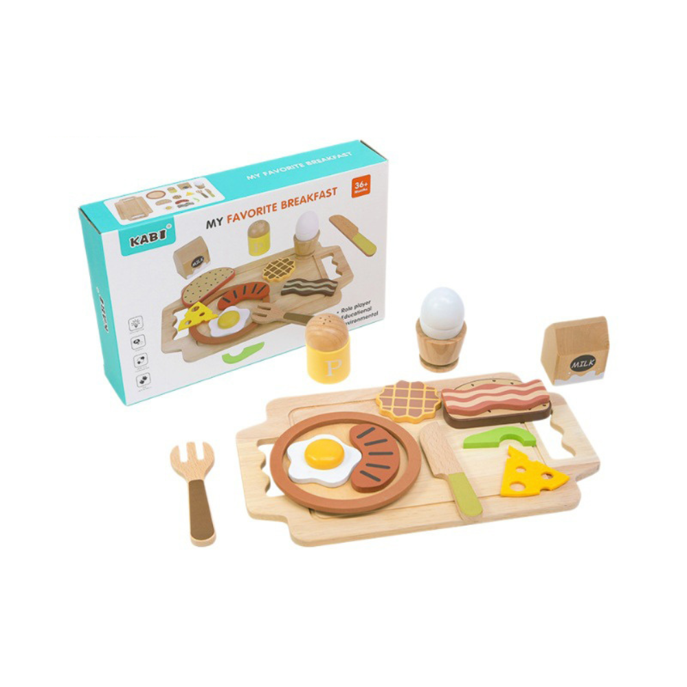 SET DE DESAYUNO DIDACTIVO DE MADERA MONTESSORI - 1