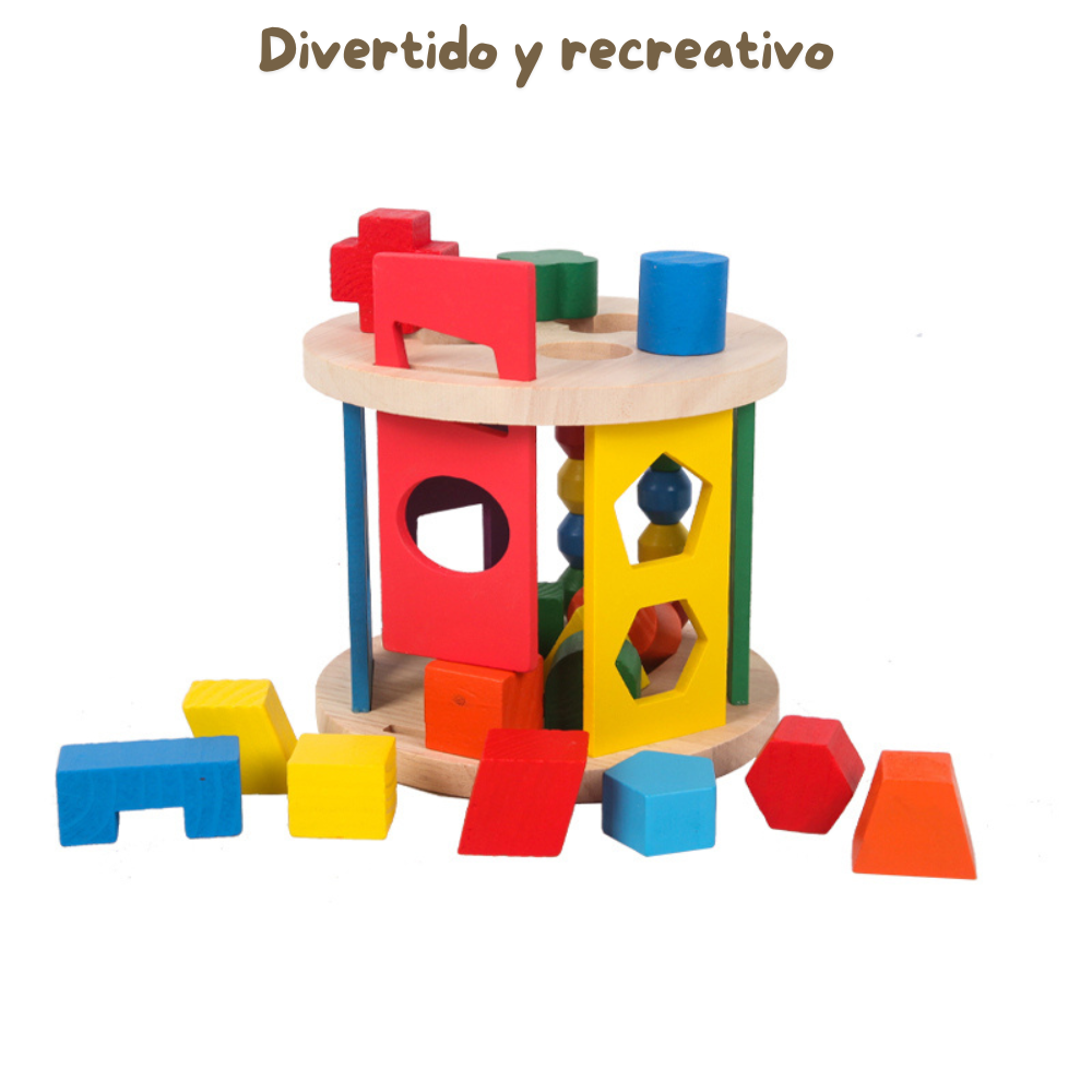 JUEGO DE ENCAJE CILINDROS DIDACTICO DE MADERA MONTESSORI - 2