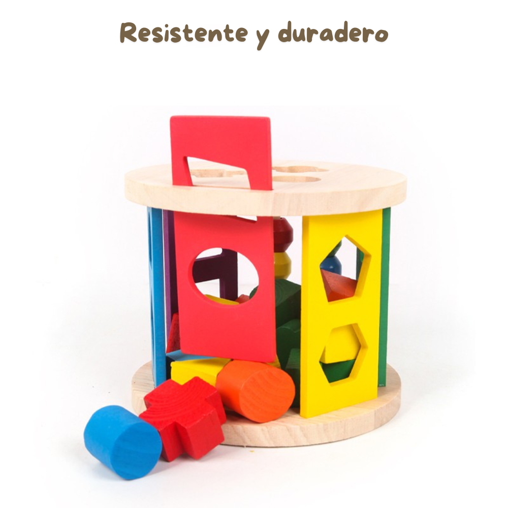 JUEGO DE ENCAJE CILINDROS DIDACTICO DE MADERA MONTESSORI - 3