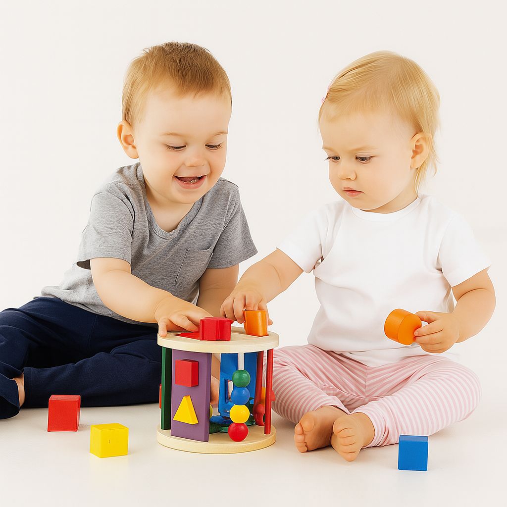JUEGO DE ENCAJE CILINDROS DIDACTICO DE MADERA MONTESSORI - 6