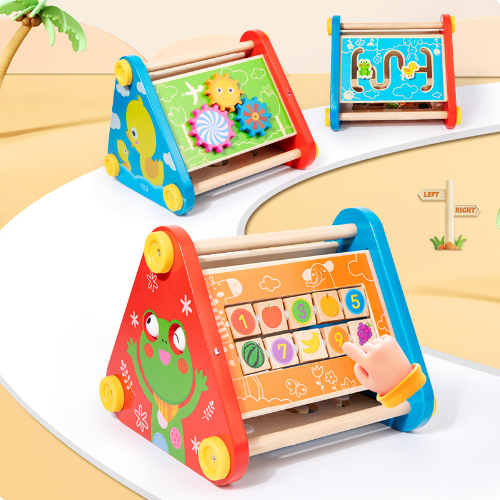 JUEGO DE ENCAJE MULTIFUNCIONAL DE MADERA MONTESSORI - 4