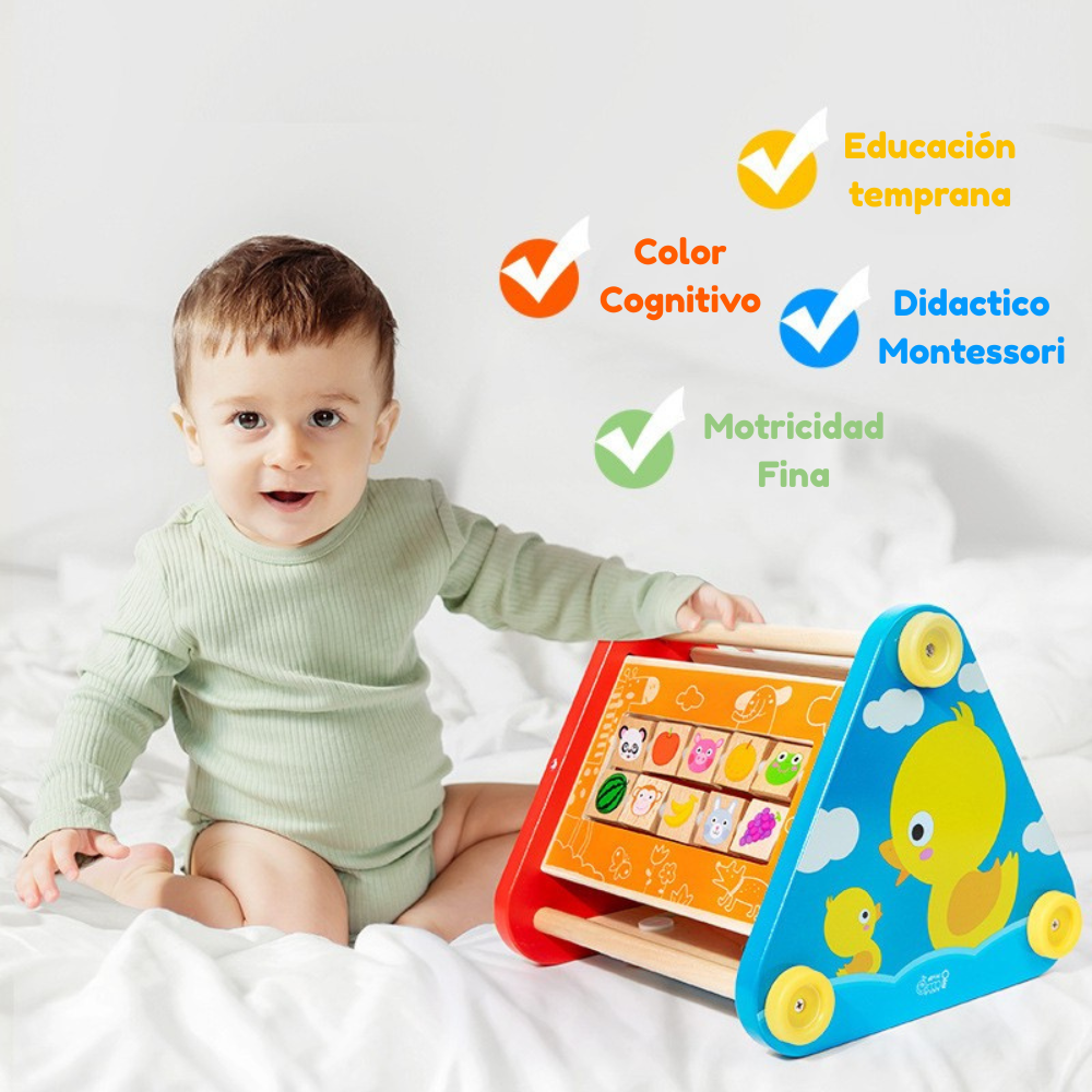 JUEGO DE ENCAJE MULTIFUNCIONAL DE MADERA MONTESSORI - 6