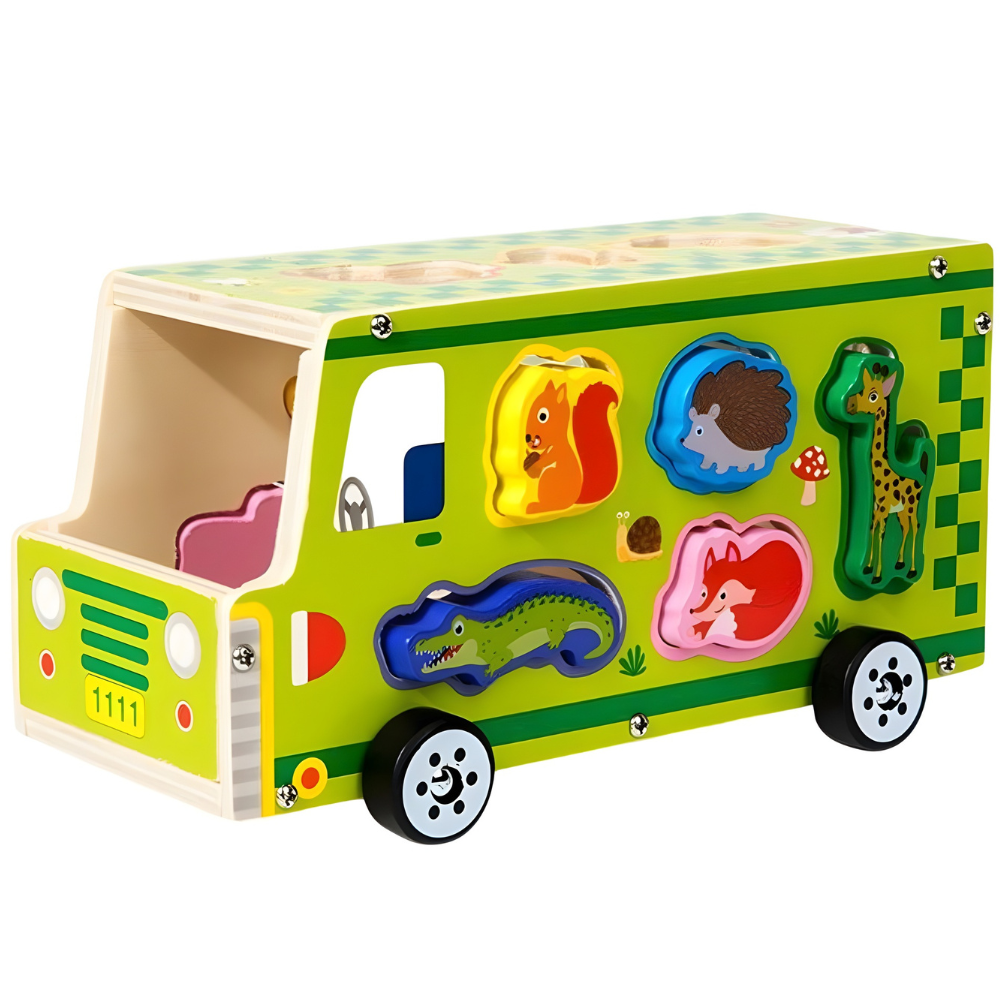 AUTO DE ENCAJE DE MADERA EDUCATIVO MONTESSORI - 2