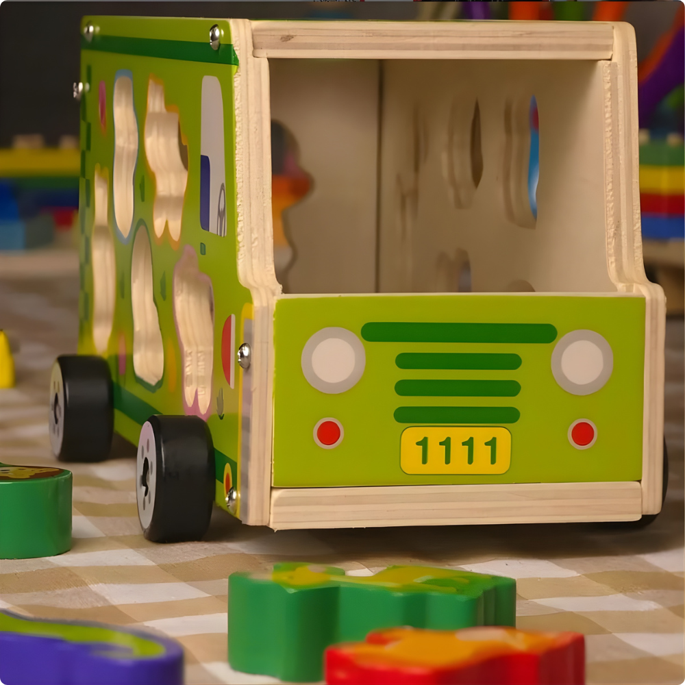 AUTO DE ENCAJE DE MADERA EDUCATIVO MONTESSORI - 3
