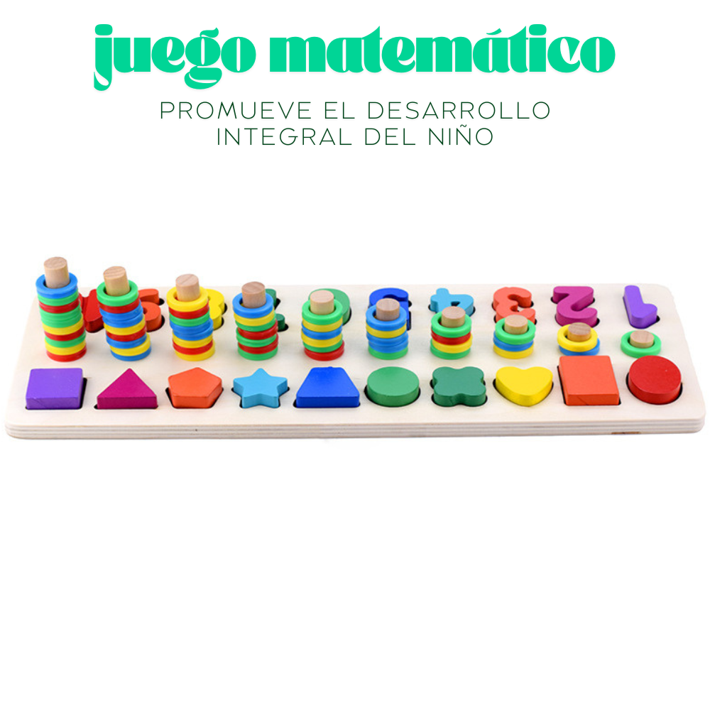 ABACO TABLERO EDUCATIVO CON NUMEROS MONTESSORI - 2