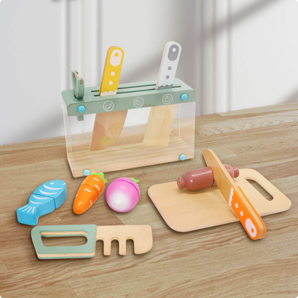 ACCESORIOS DE COCINA INFANTIL DE MADERA MONTESSORI - 3