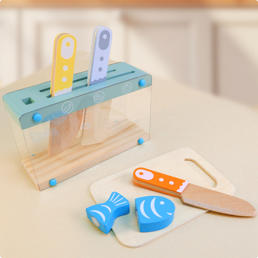 ACCESORIOS DE COCINA INFANTIL DE MADERA MONTESSORI - 4