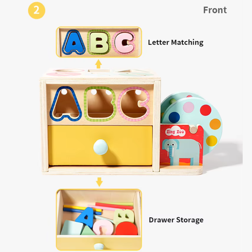 CAJA SENSORIAL TACTIL DE MADERA MONTESSORI - 3