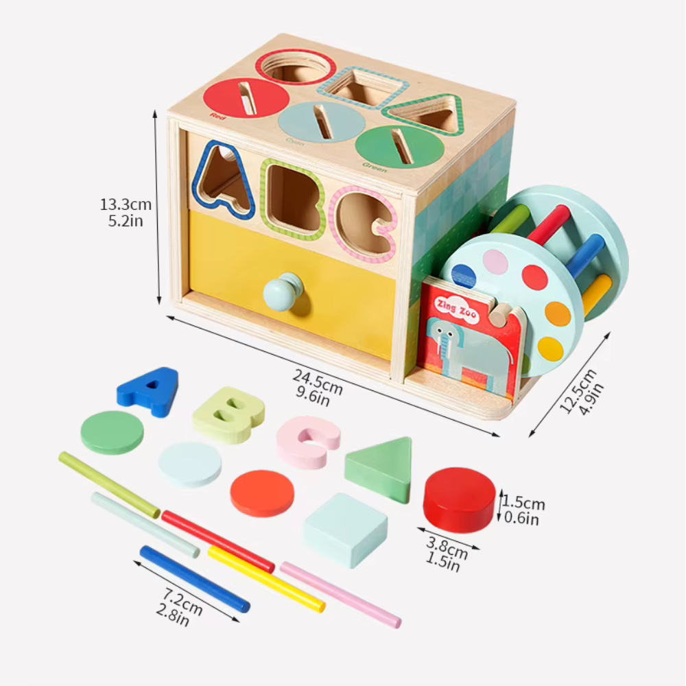 CAJA SENSORIAL TACTIL DE MADERA MONTESSORI - 7