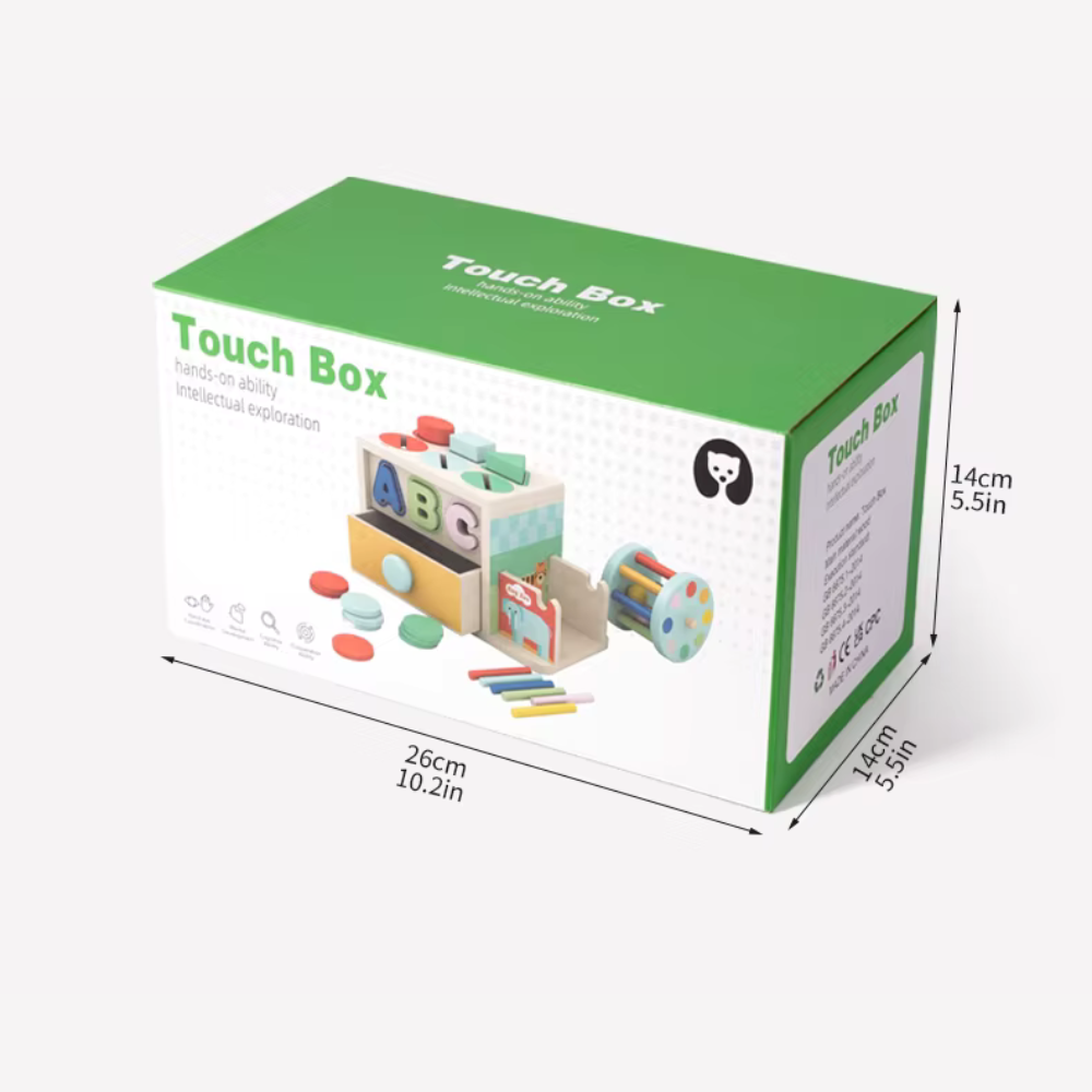 CAJA SENSORIAL TACTIL DE MADERA MONTESSORI - 8