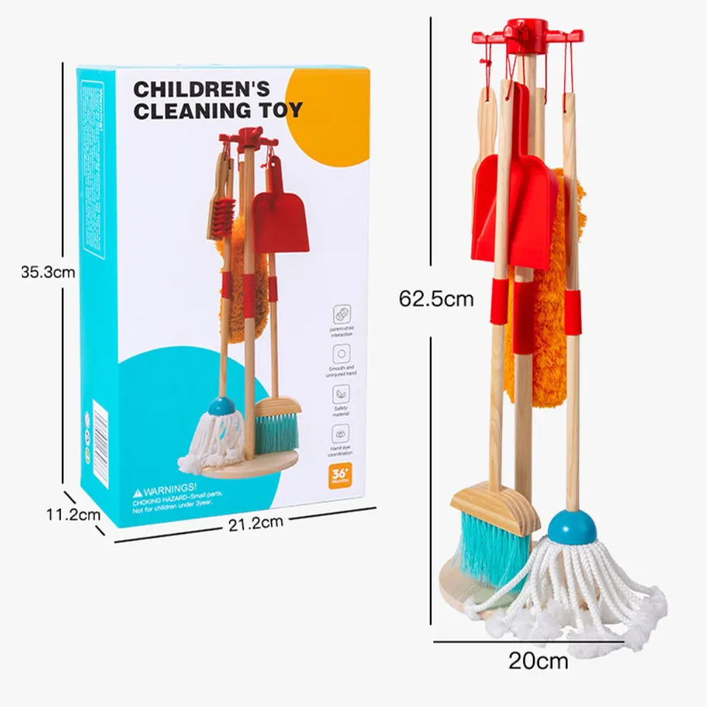 SET DE LIMPIEZA INFANTIL DE MADERA MONTESSORI - 7