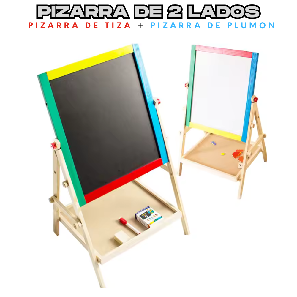 PIZARRA CON ATRIL 65 CM DE MADERA MONTESSORI - 3