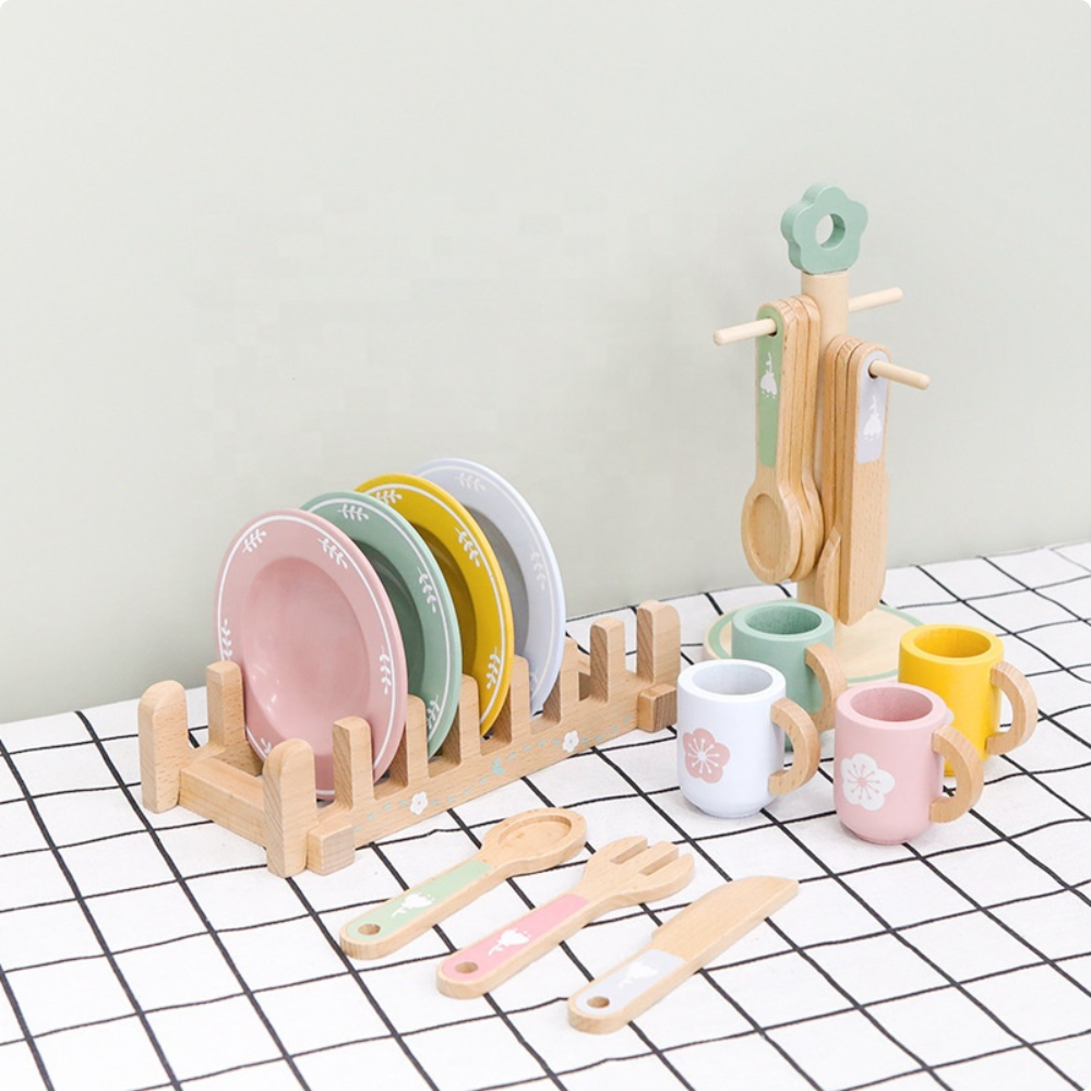SET DE VAJILLA INFANTIL DE MADERA MONTESSORI - 3