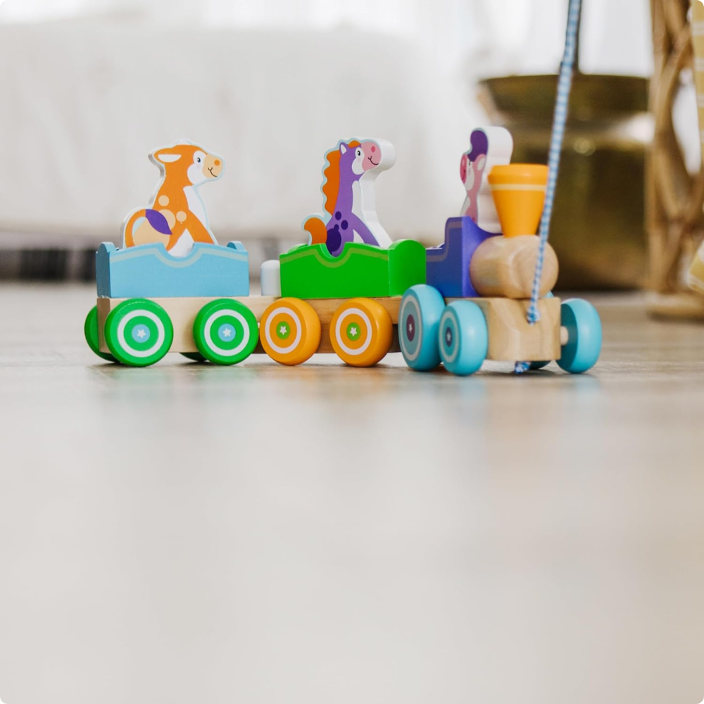 TREN DE ANIMALES EDUCATIVO DE MADERA MONTESSORI - 5