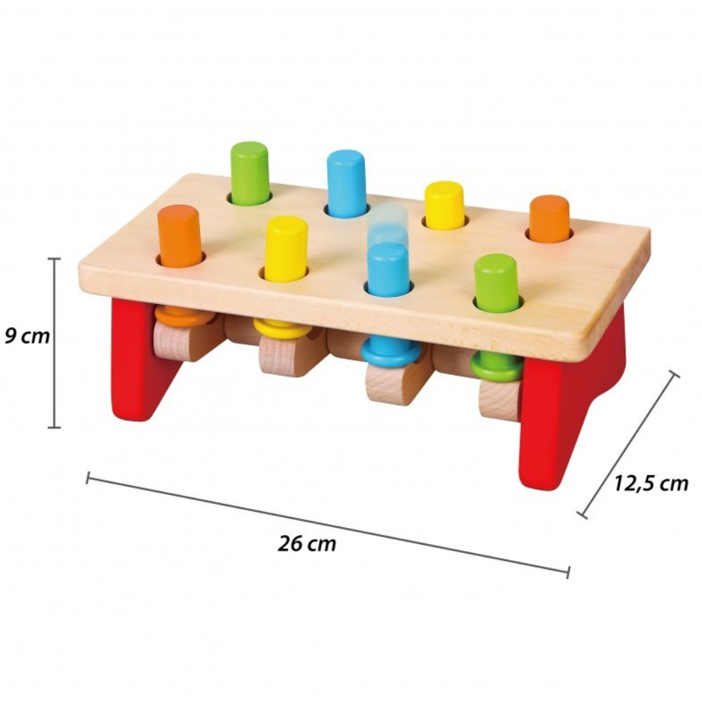 JUEGO MARTILLO EDUCATIVO MONTESSORI DE MADERA - 3