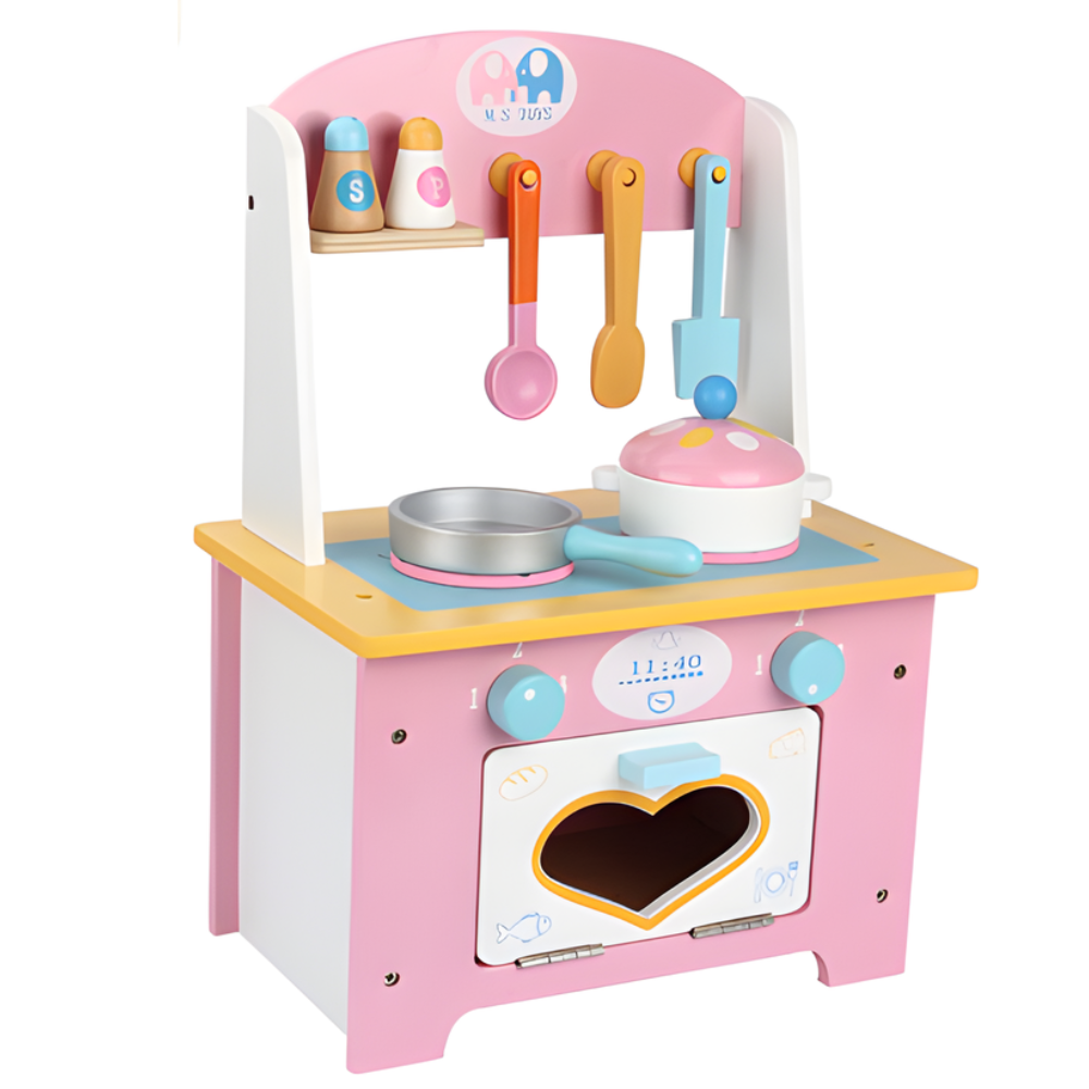COCINA INFANTIL DE MADERA DIDACTICA MONTESSORI - 1