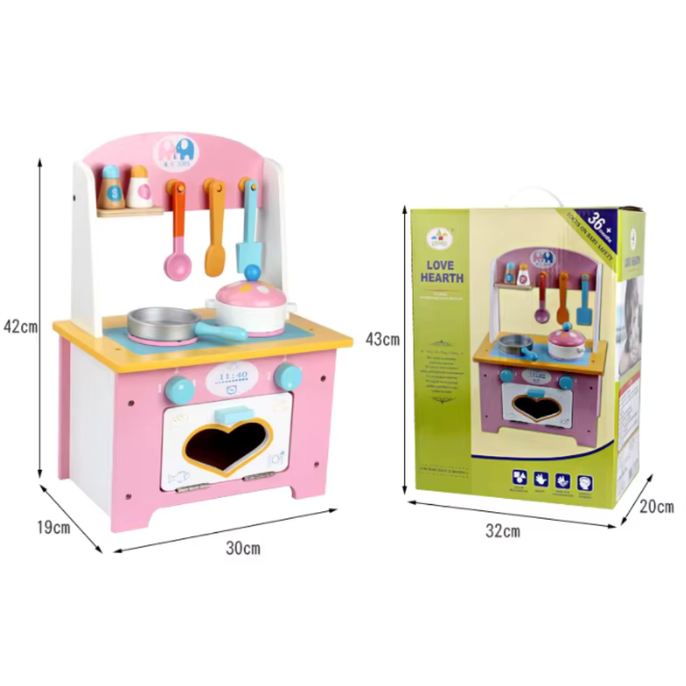 COCINA INFANTIL DE MADERA DIDACTICA MONTESSORI - 7