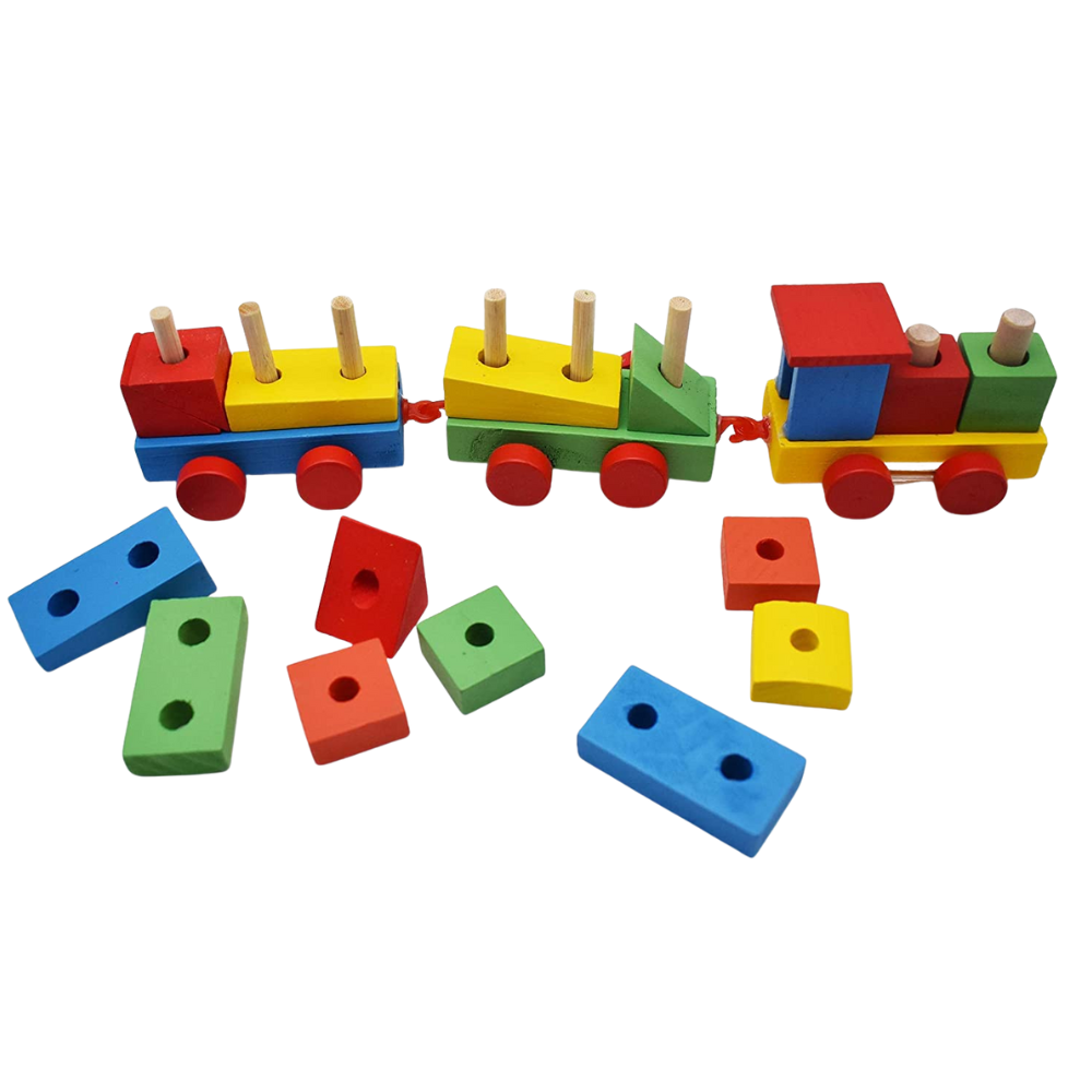 TREN DE ENCAJE DE FIGURAS EDUCATIVO MONTESSORI - 5