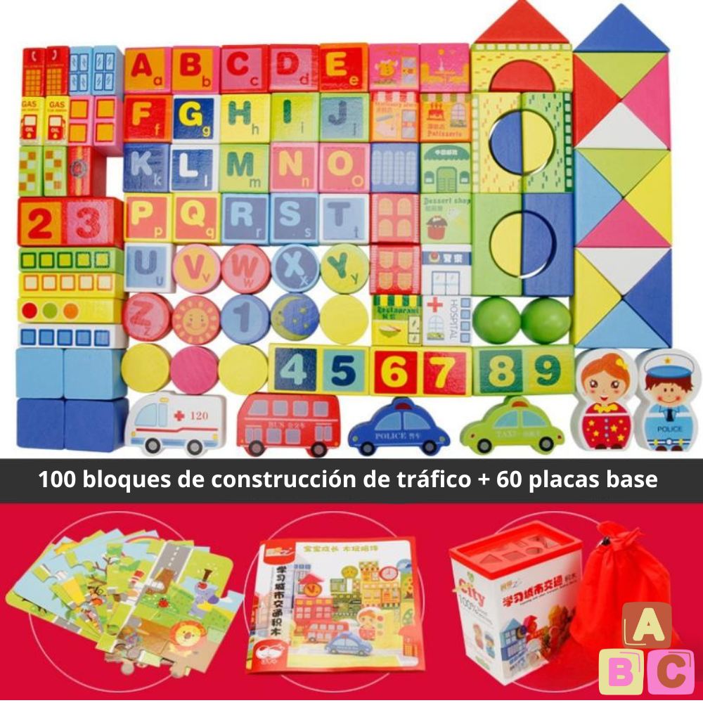 BLOQUES DE CONSTRUCCION CIUDAD MONTESSORI - 3