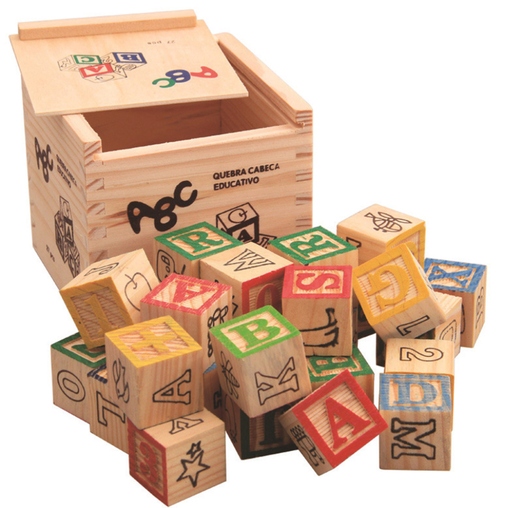 CUBO ABC 27 PIEZAS DE MADERA MONTESSORI - 5