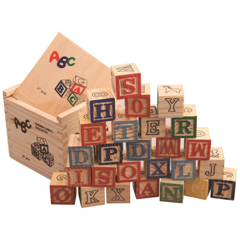 CUBO ABC 27 PIEZAS DE MADERA MONTESSORI - 6