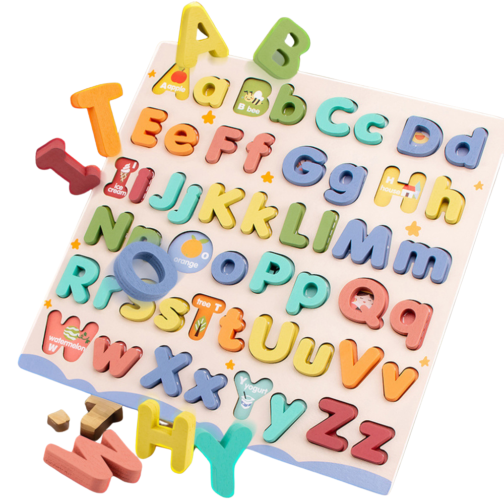TABLERO DE LETRAS MAYUSCULAS Y MINUSCULAS MONTESSORI - 1