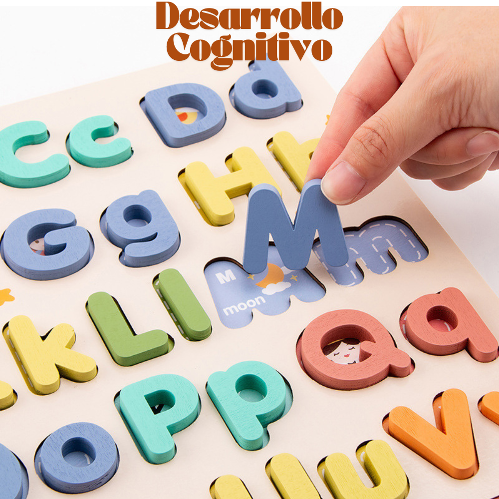 TABLERO DE LETRAS MAYUSCULAS Y MINUSCULAS MONTESSORI - 3