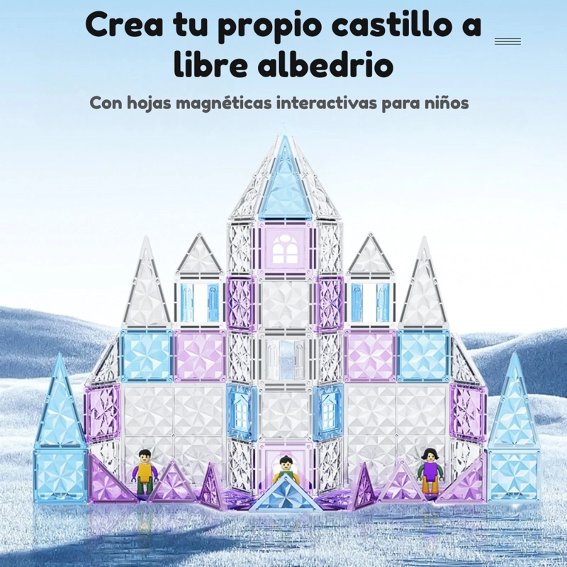 SET DE BLOQUES CASTILLO MAGNE TICOS STEM – 75 PIEZAS - 5
