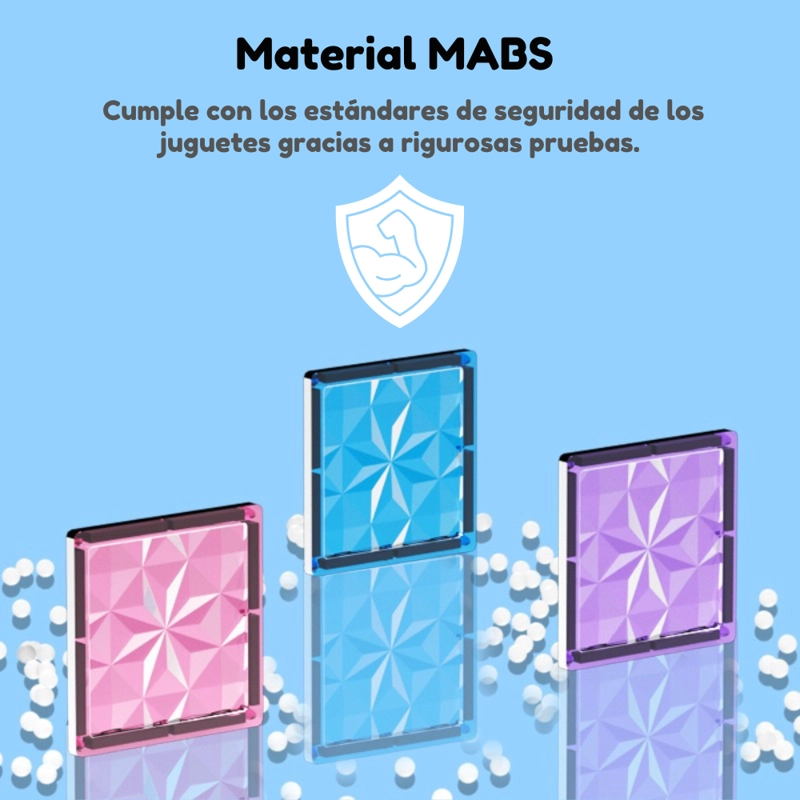 SET DE BLOQUES CASTILLO MAGNE TICOS STEM – 75 PIEZAS - 7