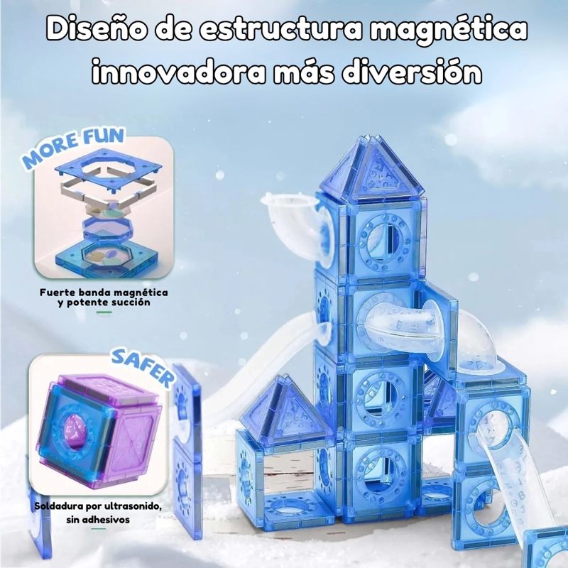 SET DE BLOQUES CASTILLO MAGNE TICOS STEM – 65 PIEZAS - 2