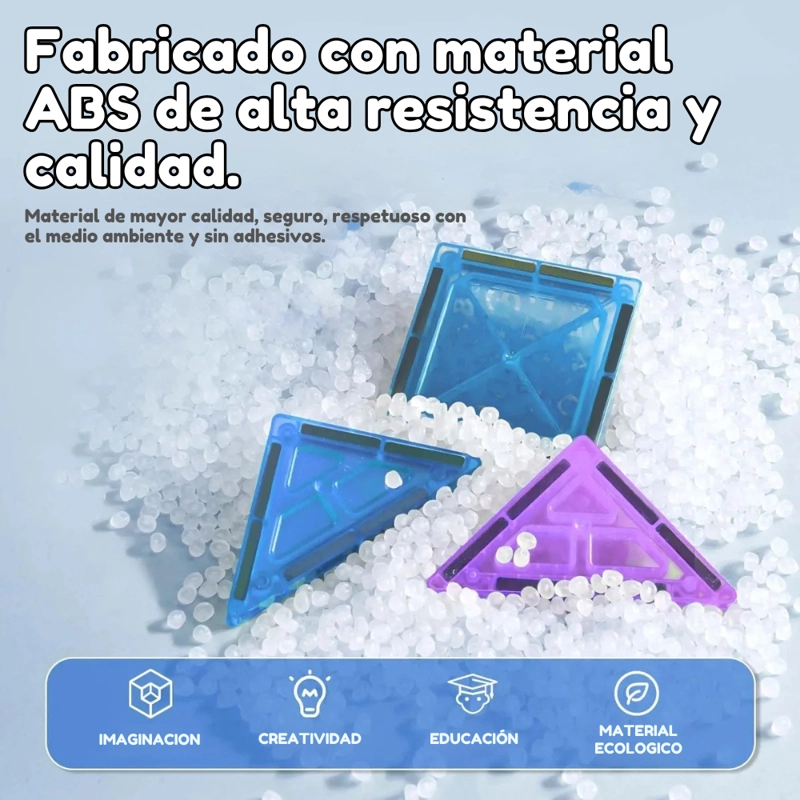 SET DE BLOQUES CASTILLO MAGNE TICOS STEM – 65 PIEZAS - 6