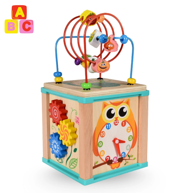 CUBO DIDACTICO DE MADERA 5 EN 1 – JUGUETE MONTESSORI - 1