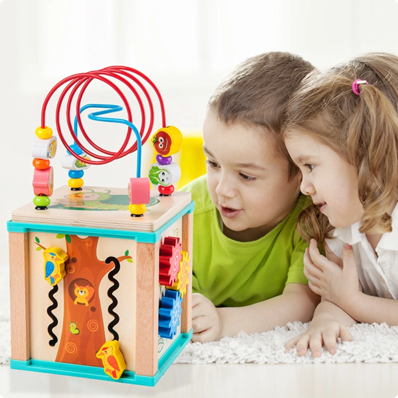 CUBO DIDACTICO DE MADERA 5 EN 1 – JUGUETE MONTESSORI - 4