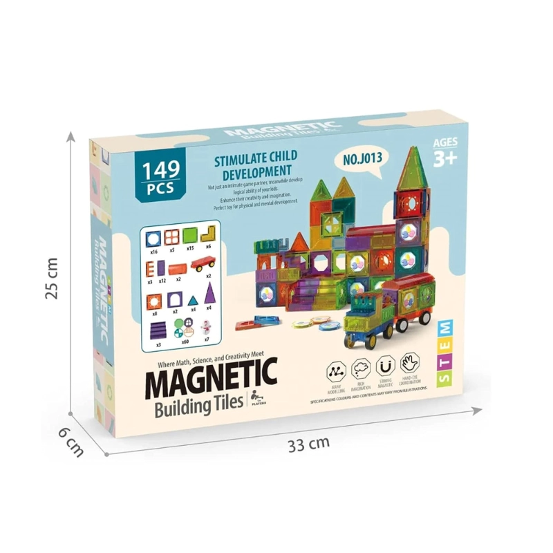 JUEGO DE BLOQUES MAGNE TICOS – 149 PIEZAS - 7