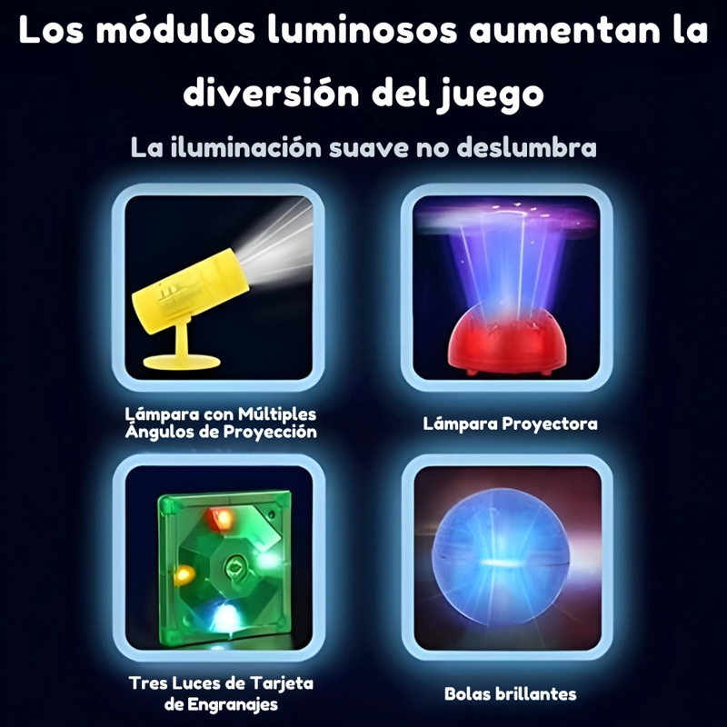 JUEGO DE BLOQUES MAGNE TICOS LUCES Y TOBOGANES – 220 PIEZAS - 6