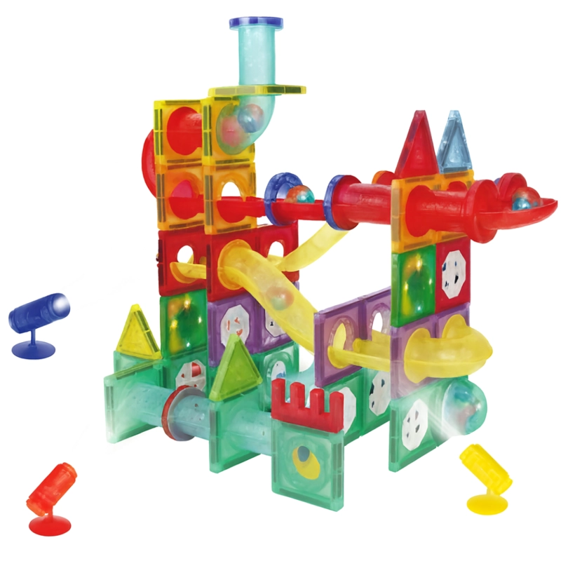 JUEGO DE BLOQUES MAGNE TICOS CON LUCES – 120 PIEZAS - 1