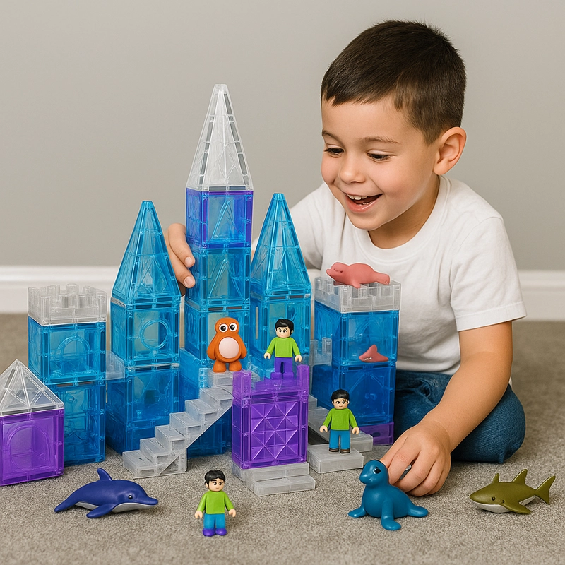 SET DE BLOQUES CASTILLO MAGNE TICOS STEM – 106 PIEZAS - 6