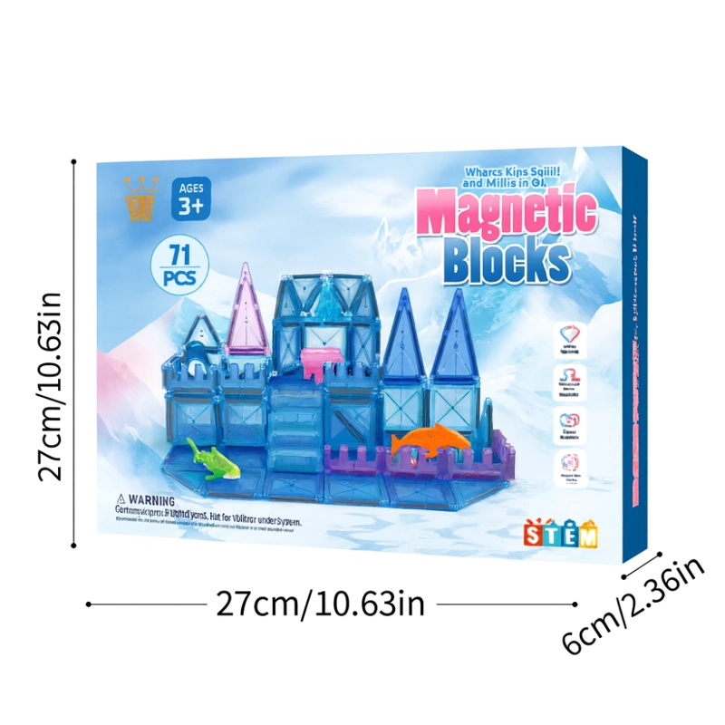 SET DE BLOQUES CASTILLO MAGNE TICOS STEM – 71 PIEZAS - 8