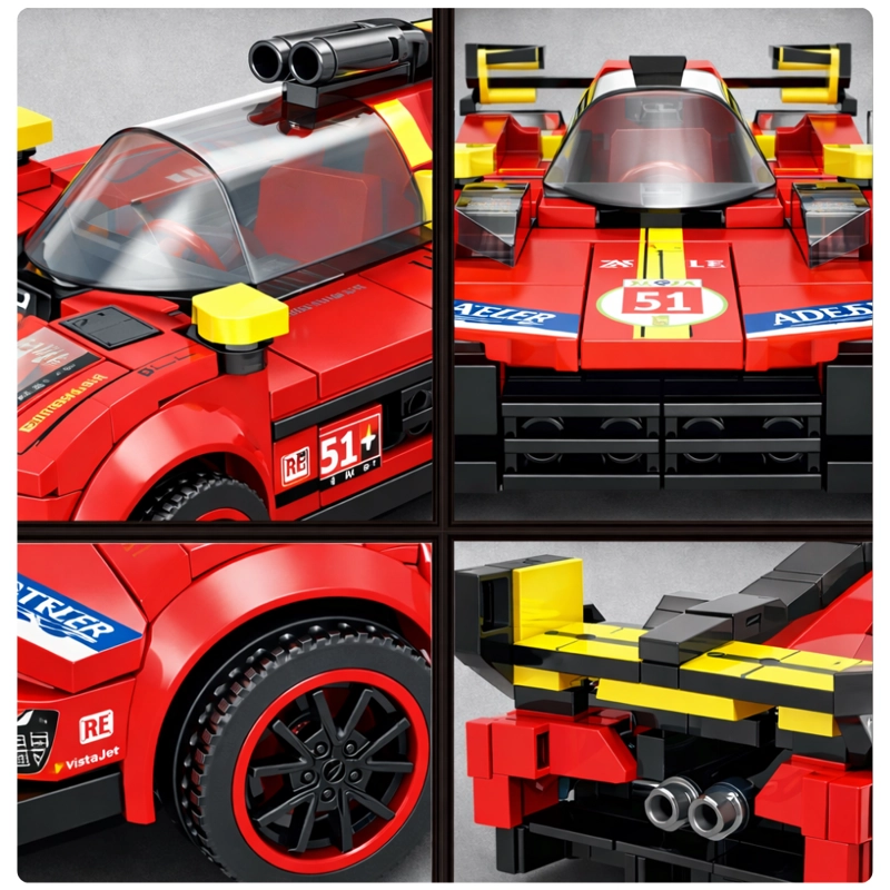AUTO DE CARRERAS PARA ARMAR 284 PIEZAS RACING SPEED - 3