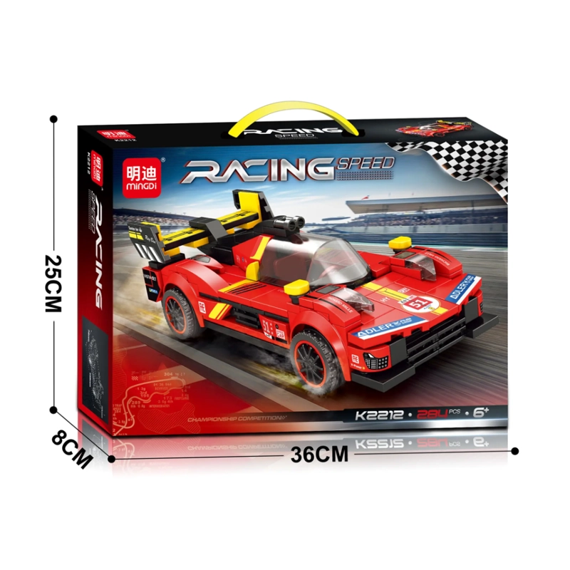 AUTO DE CARRERAS PARA ARMAR 284 PIEZAS RACING SPEED - 7
