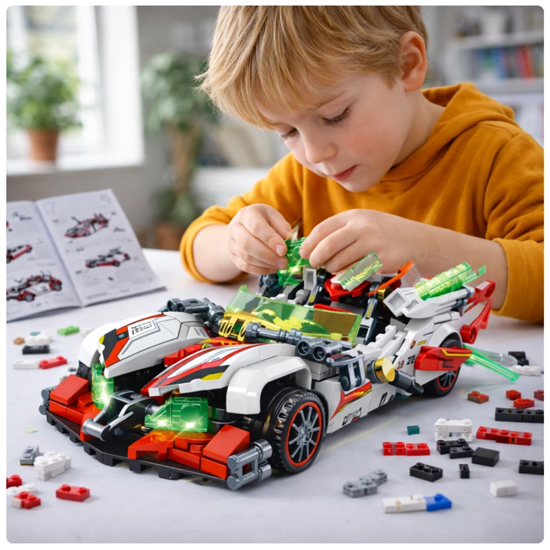 AUTO DEPORTIVO PARA ARMAR 301 PIEZAS JUGUETE DE CONSTRUCCION STEM - 7