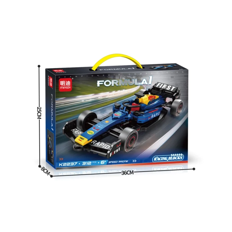 AUTO DE CARRERAS PARA ARMAR 312 PIEZAS FORMULA RACING JUGUETE STEM - 6