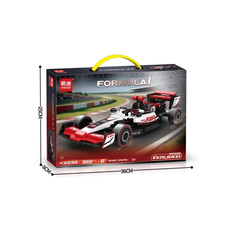 AUTO DE CARRERAS PARA ARMAR 323 PIEZAS FORMULA RACING JUGUETE STEM - 6