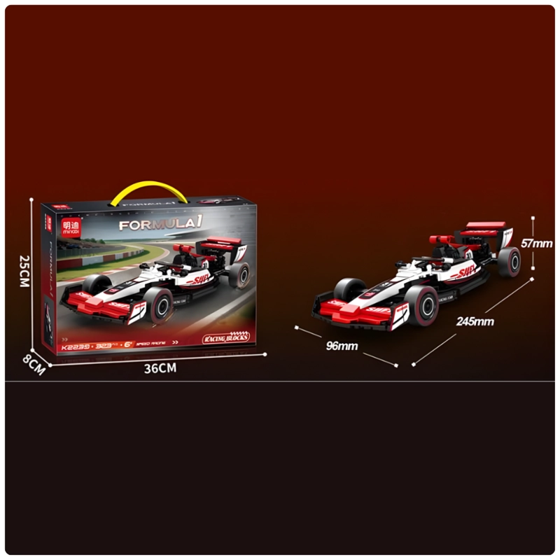 AUTO DE CARRERAS PARA ARMAR 323 PIEZAS FORMULA RACING JUGUETE STEM - 7