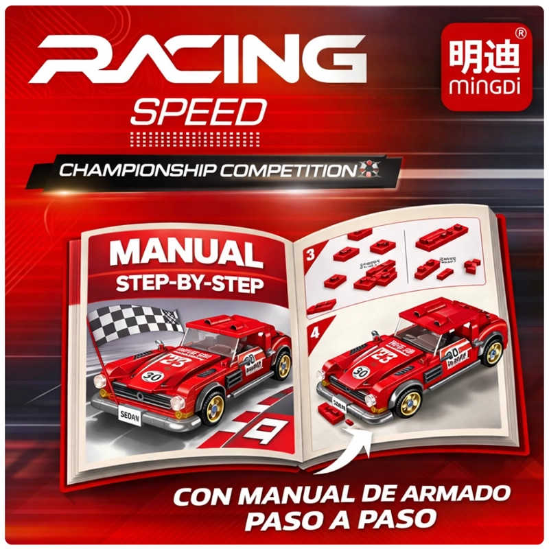 AUTO DEPORTIVO PARA ARMAR 323 PIEZAS JUGUETE DE CONSTRUCCION STEM - 4