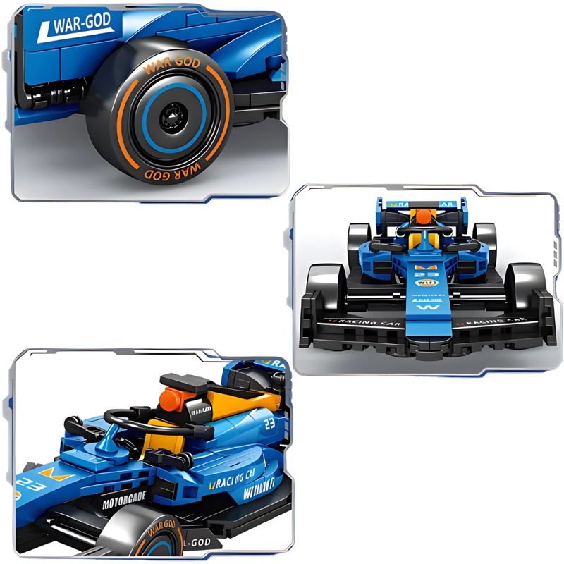 AUTO DE CARRERAS PARA ARMAR 323 PIEZAS JUGUETE STEM - 3